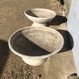 Pair of saucers garden pots