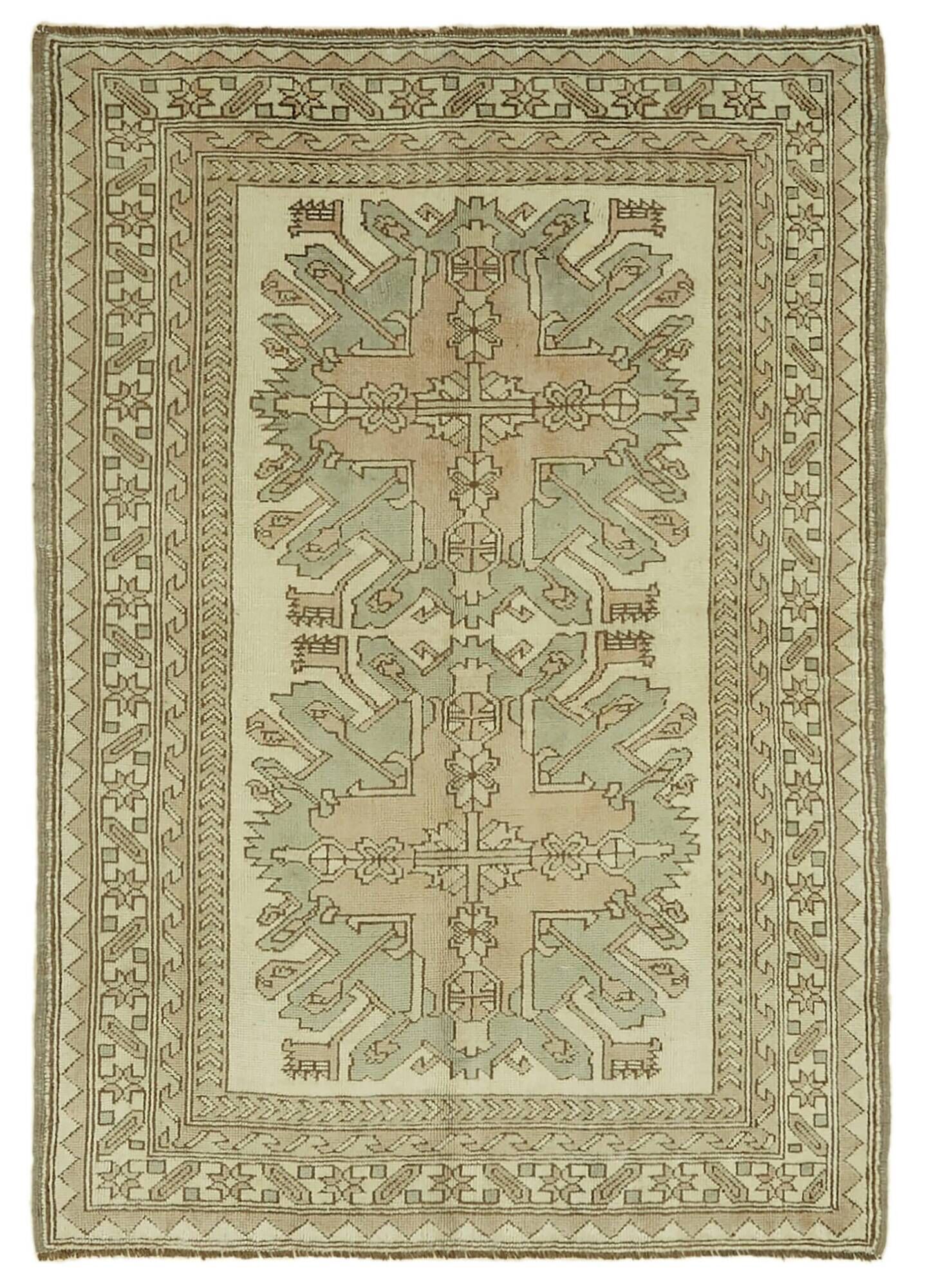 Turkish Vintage Anatolian Rug 135 cm x 188 cm