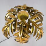 Lampe palmier dorée or