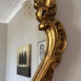 Miroir doré style baroque