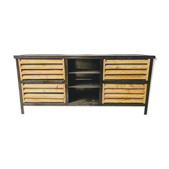 Vintage style low sideboard industrial