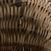 Vintage 70s wicker shopping basket
