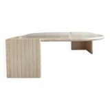 Travertine coffee table