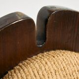 Chaise en pin hongrois par Mária Szedleczky, Set de 6