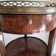 Rare chiffonnière table / flying table with 3 rotating drawers – Stamped