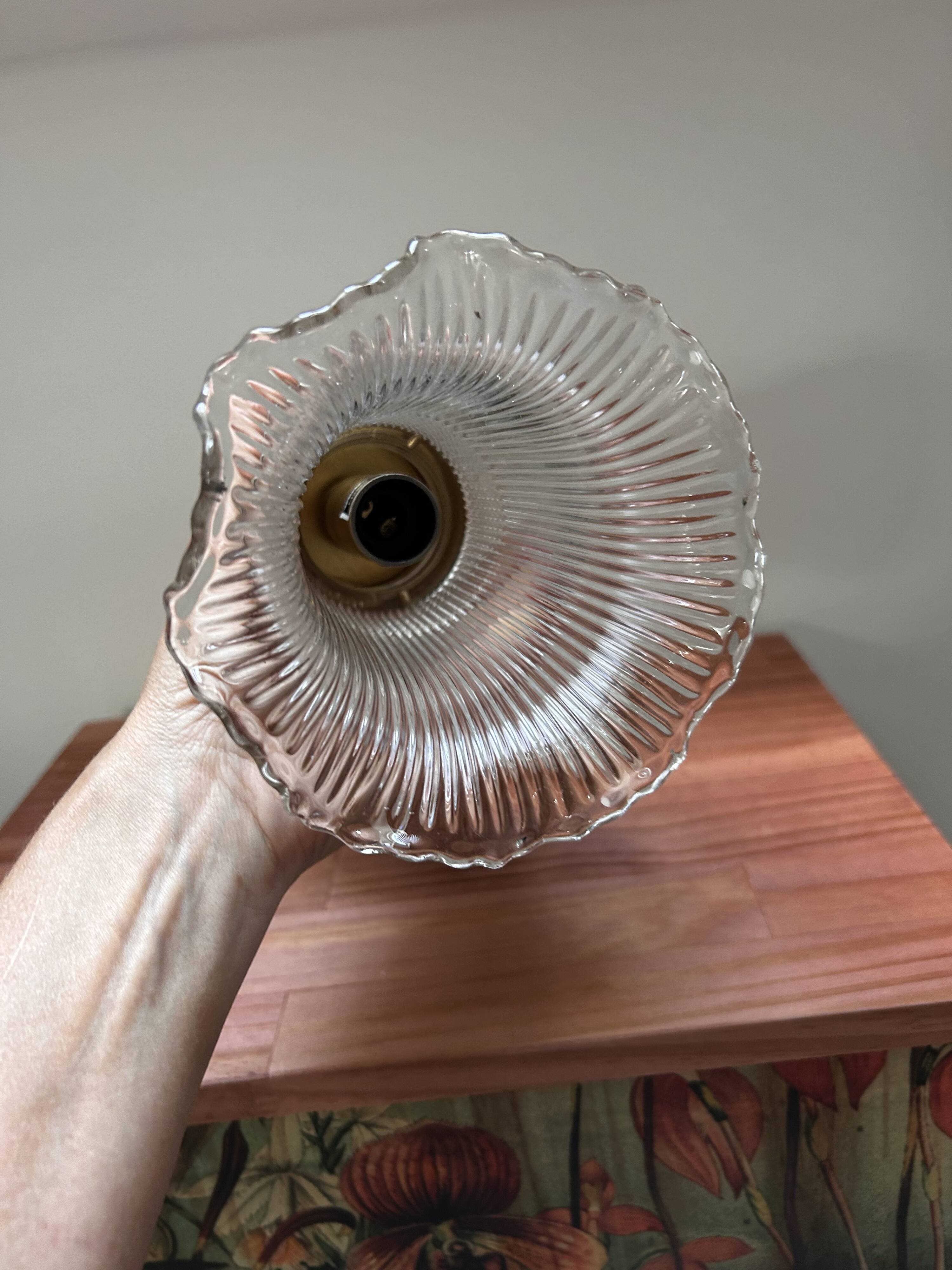 Old vintage holophane tulip wall light