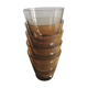 5 smoked glass coffee cup service