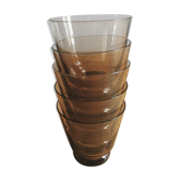 5 smoked glass coffee cup service
