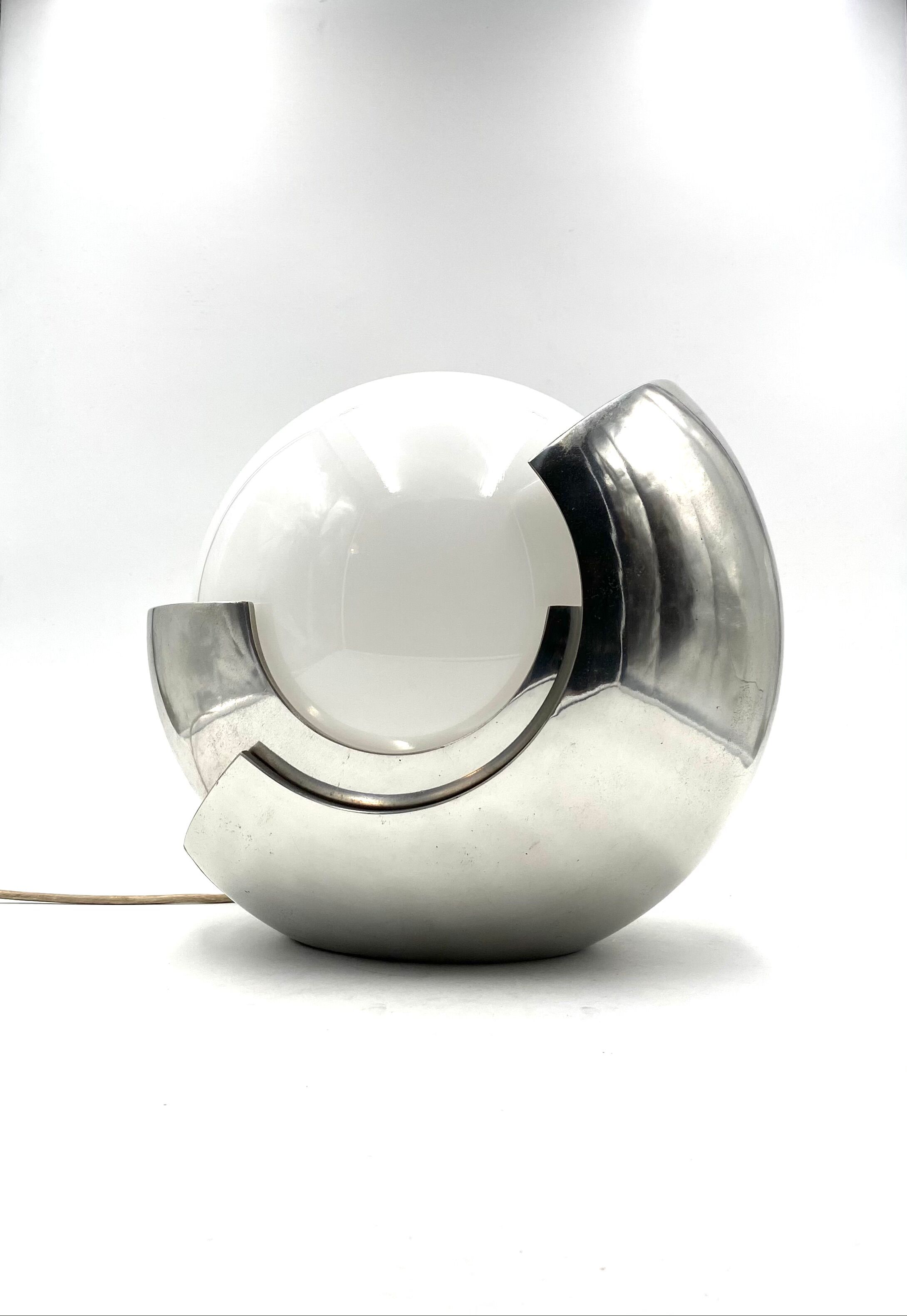 Giacomo Benevelli, 'Roto' Sculptural Table lamp, Gaetano Missaglia 1970, original signature