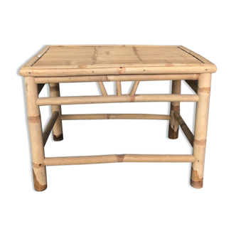 Vintage bamboo coffee table