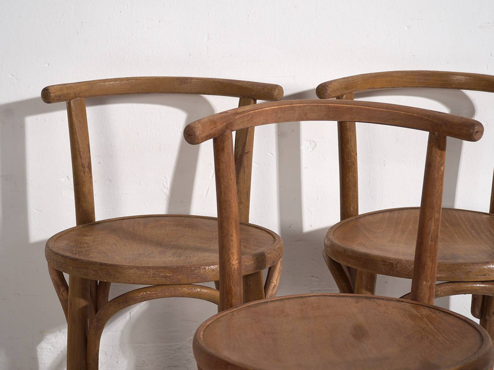 Set of antique Thonet chairs (circa 1920). Set of 4 pieces #3