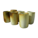 Six sandstone glasses