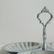 Vintage stainless steel serving dish
