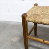 Rustic artisanal brutalist bench 1960 93cm
