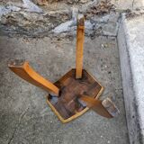 Vintage tripod plant stand stool Scandinavian decoration slow craftsmanship