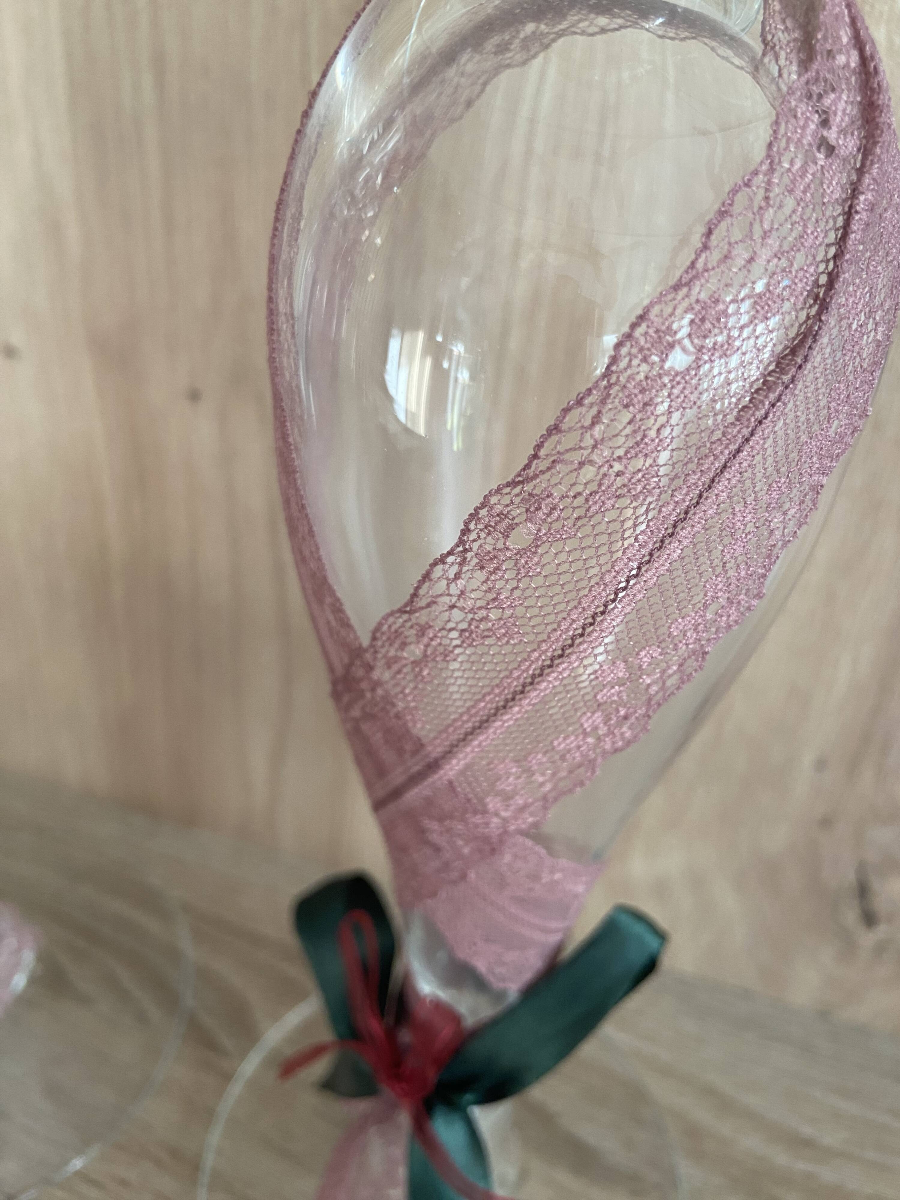 Pair of Candlesticks Candle Holders Design Blown Glass Decorative