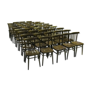 Set de 43 chaises bistrot