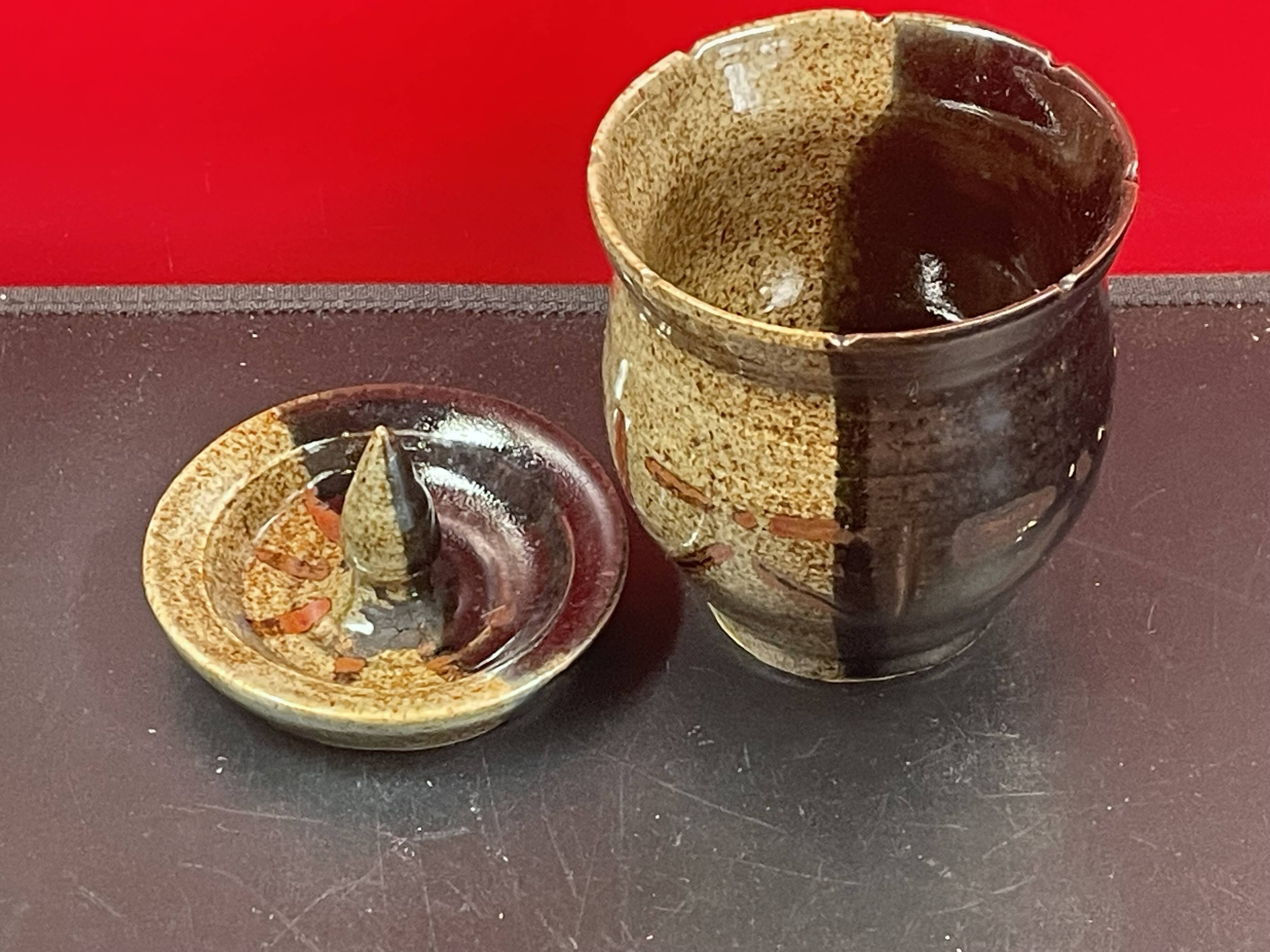 contemporary ceramic, 20th century, tobacco pot, signature to be identified