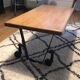 Table basse bois industriel métal loft chêne déco