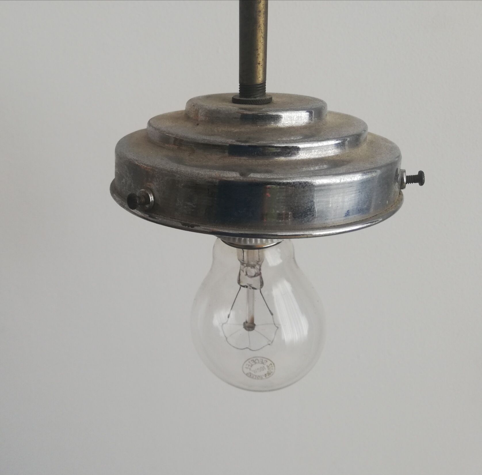 Mid century modern ceiling lamp 40s pendant glass ball