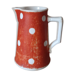 Milk pot in faience by Sarreguemines