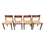 4 Danish chairs by Poul Volther for Frem Rolje, 1960s.