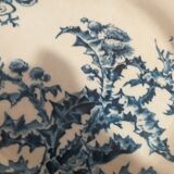 Flat plate in Gien porcelain model Chardons