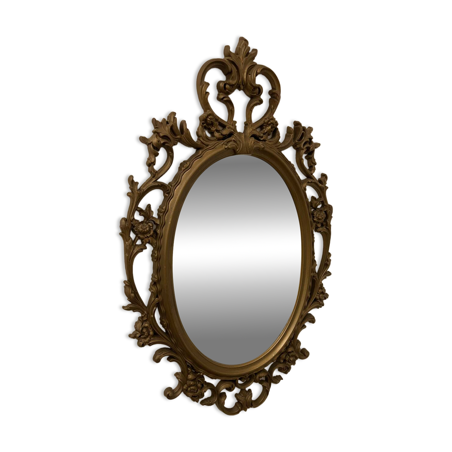 Louis XV rococo style gilded mirror – vintage (1950s-70s) – 8