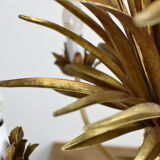 Wheat ear golden chandelier 5 branches.