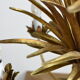 Wheat ear golden chandelier 5 branches.