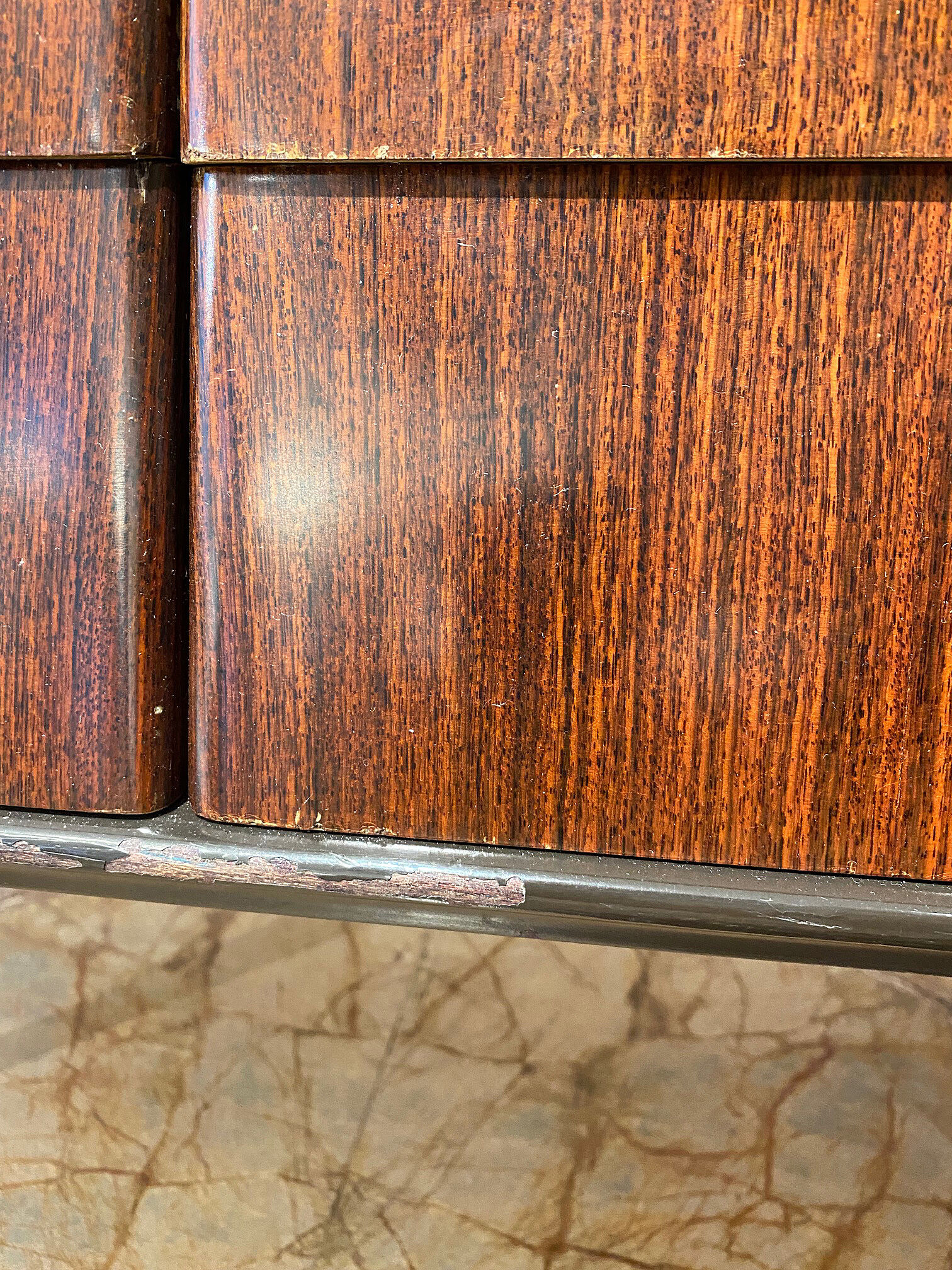 Nine Drawers Italian Mid-Century Chest of Drawers