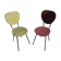 2 vintage chairs, metal and skaï