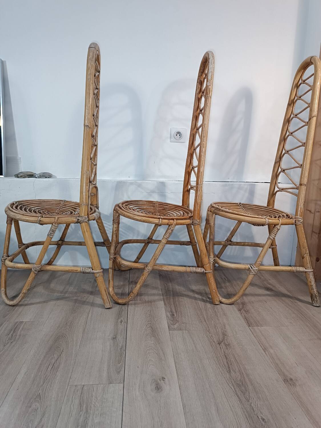 Trio de chaises par Dirk Van Sliedregt Années 1960