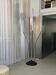 Lampadaire sculptural chromé massif, bras ajustables, objet de collection italien