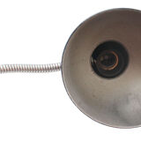 Lampe de table en acier noir du milieu du siècle