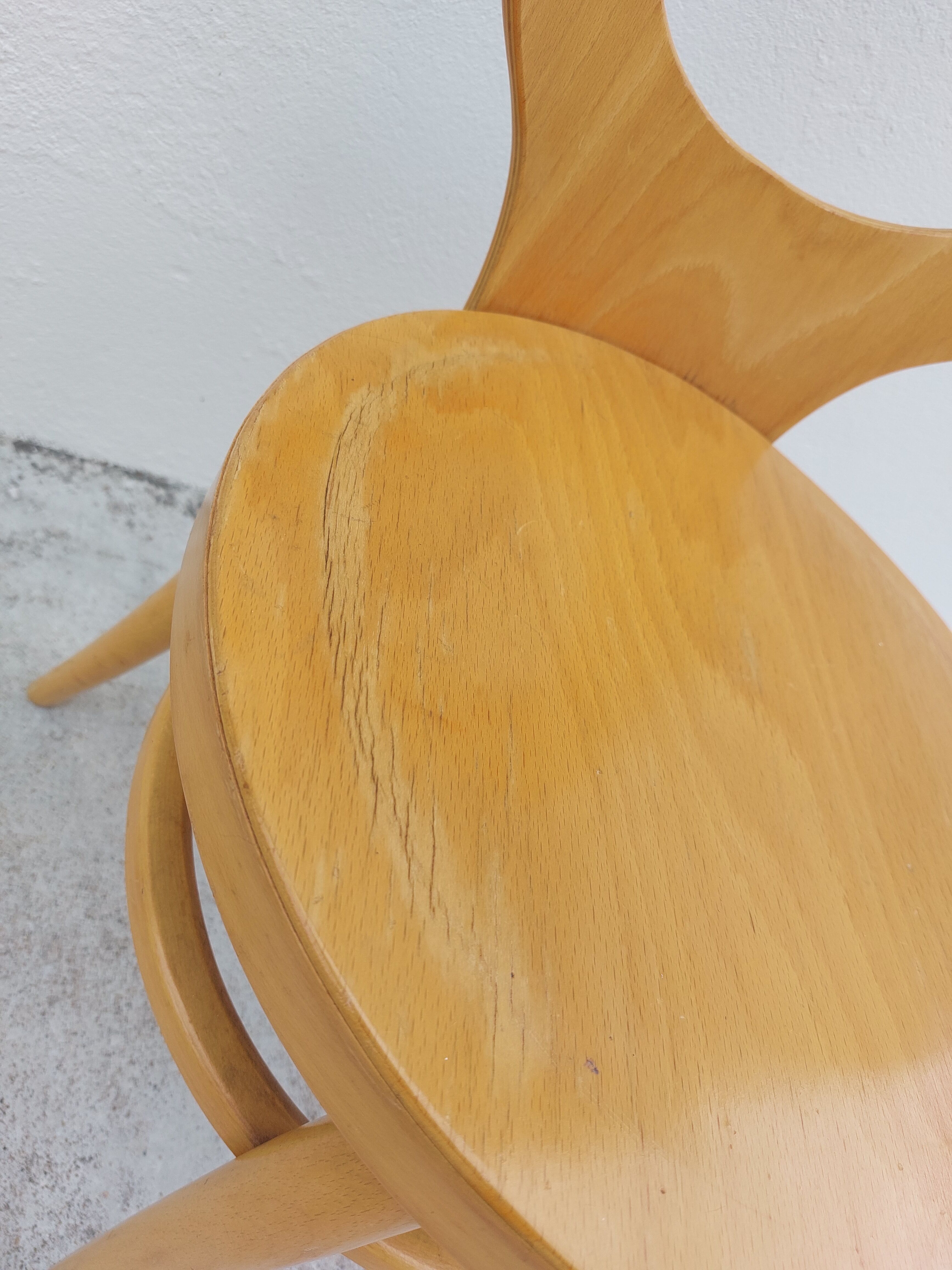 Bistro chair signed Baumann seagull model