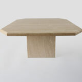 Mid century travertine side table / coffee table