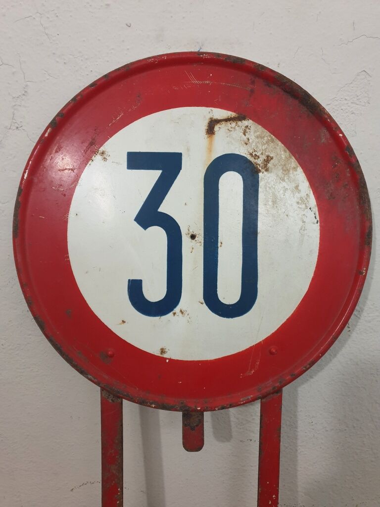 Panneau en métal vintage - France