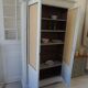 Library, vintage dresser re-enchanted in cloud gray.