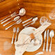 Silver cutlery for 12 guests