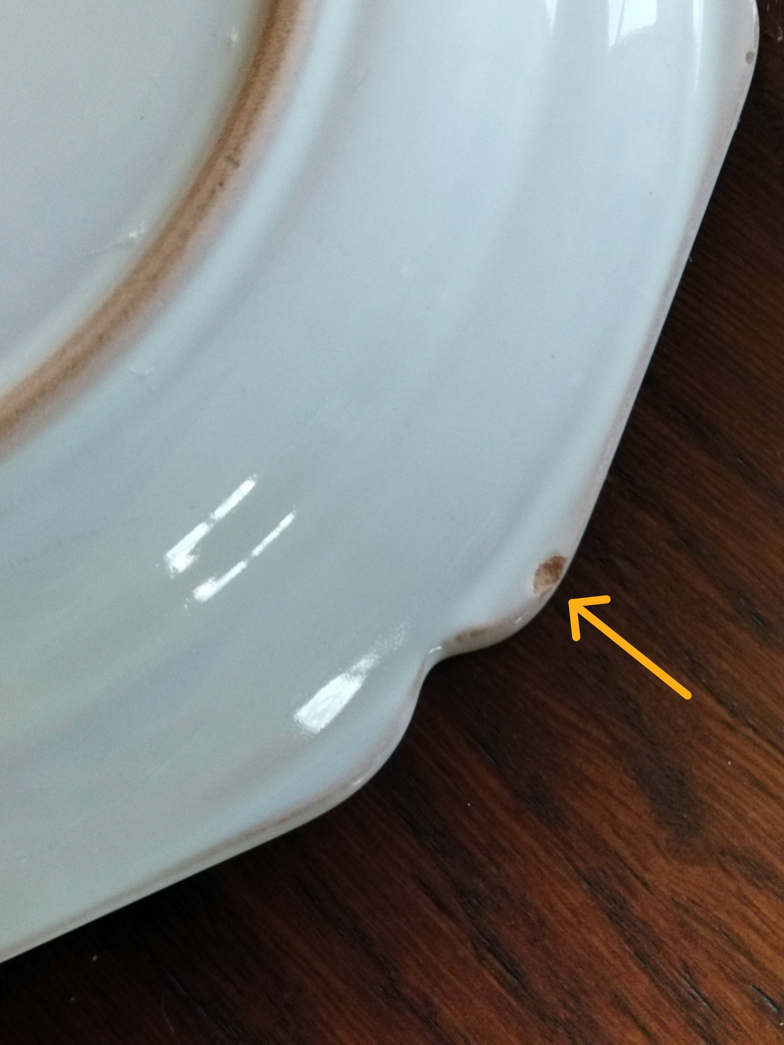 9 earthenware cake plates Molton France