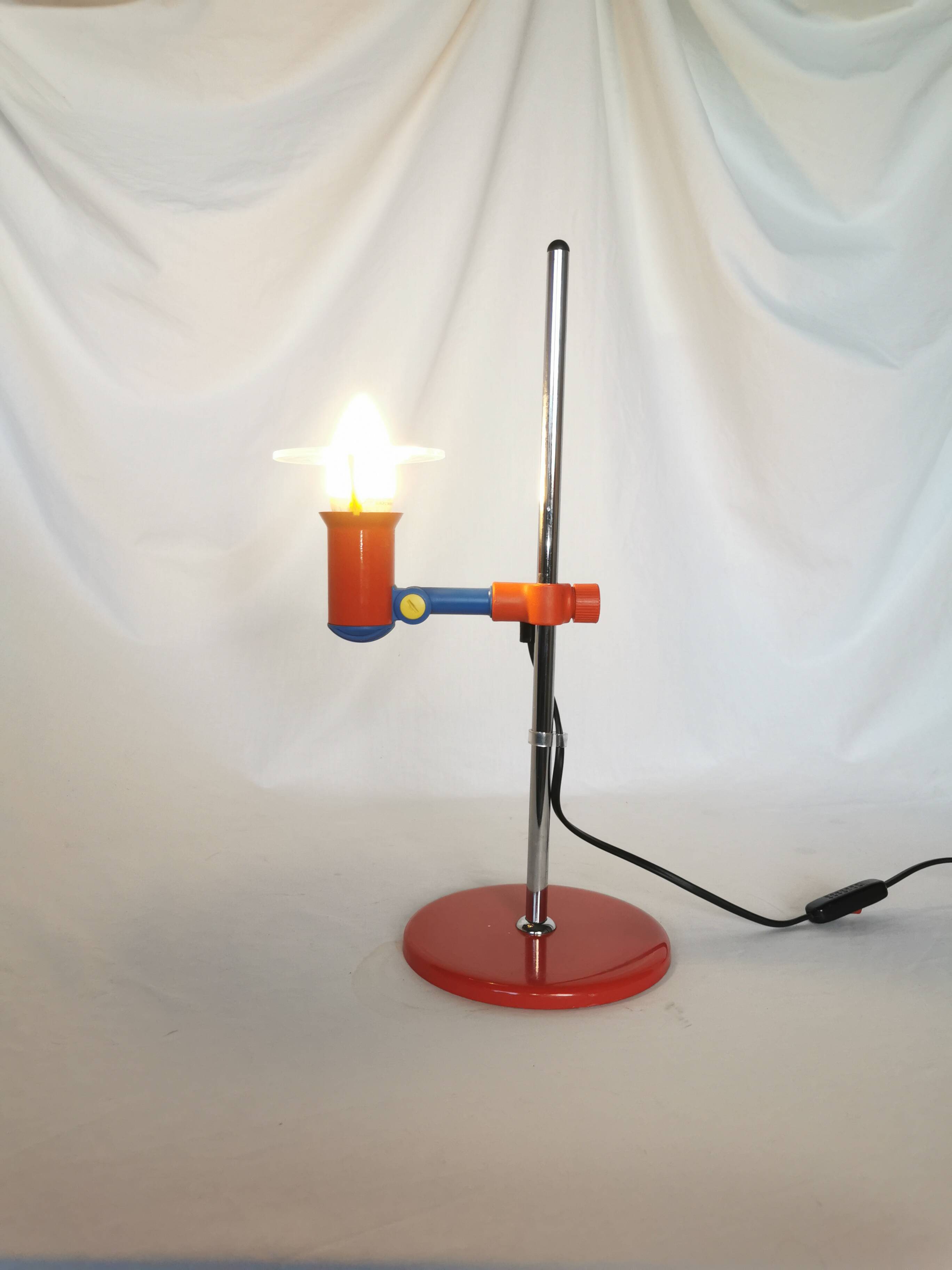 Multicolored spot lamp, postmodern, 1980