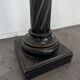 Napoleon III side table in blackened wood with a twisted column.