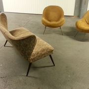 Canapé sofa cocktail années 50 sculptural