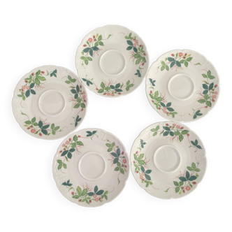 Limoges porcelain saucers "George Sand" 1981-Raynaud et Cie