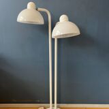 Lampadaire vintage en verre acrylique blanc style spatial