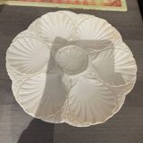 Lot de 6 assiettes à huîtres anciennes
