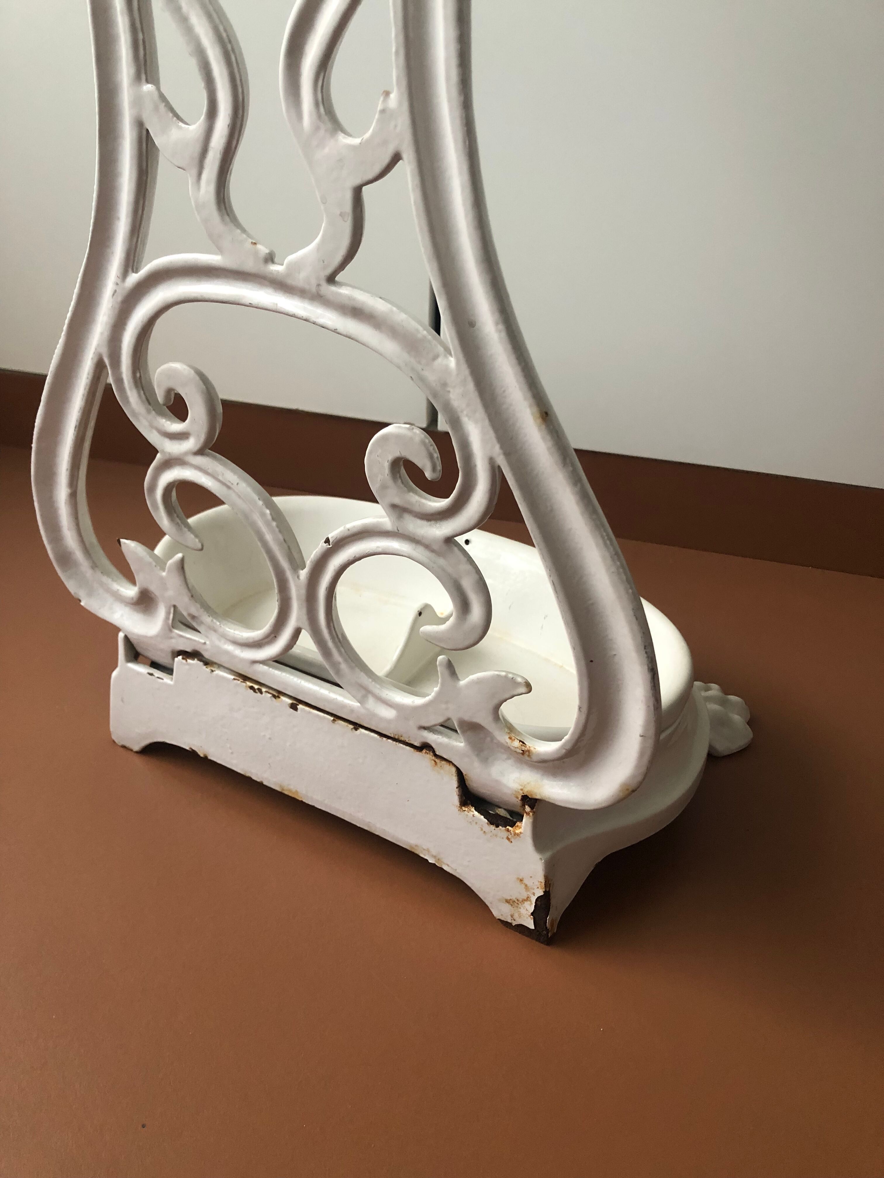 Old cast iron umbrella holder
