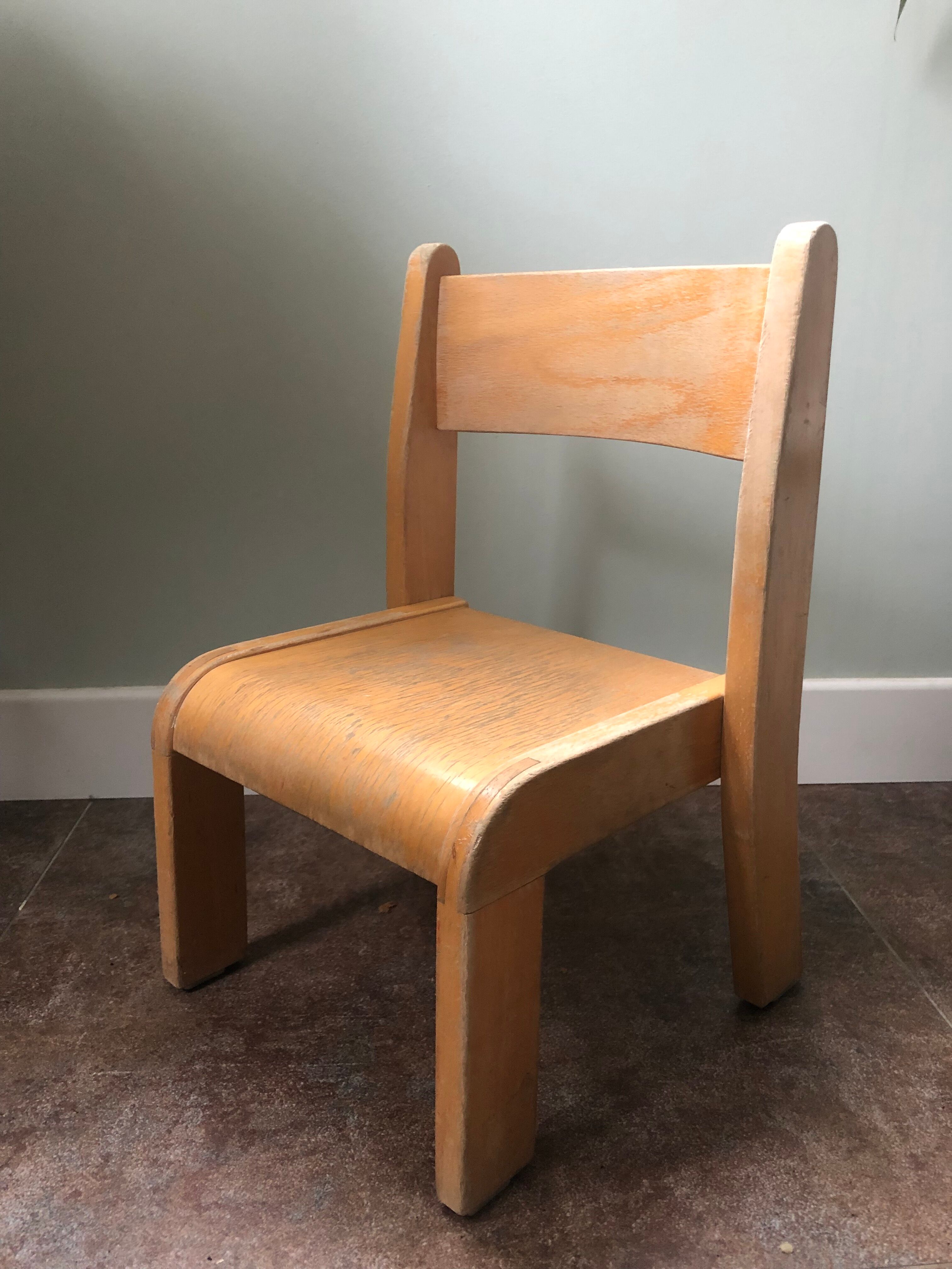 Vintage wooden children's chair