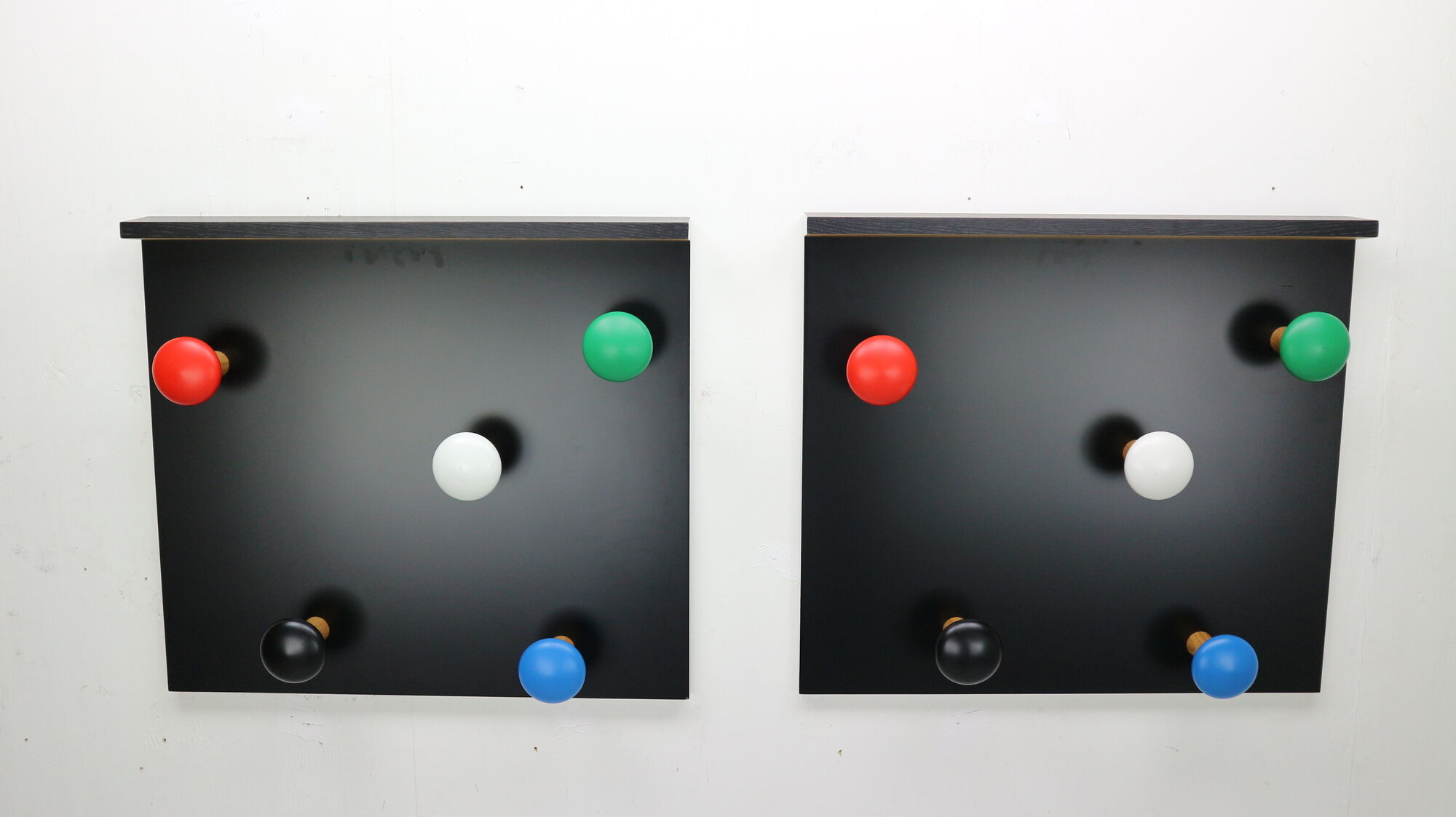 Set of 2 coat racks LC17 by Le Corbusier for Cassina, 2010, Italy